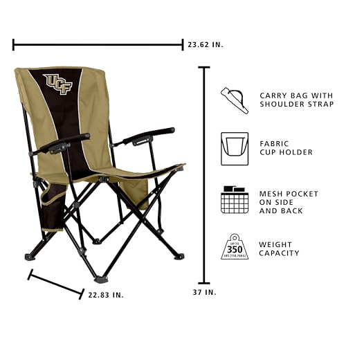 Central Florida Golden Knights Portable Folding Chair - Steel Frame with Cup Holders