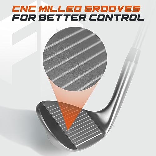 Full Choice Silver 70° Golf Wedge - Lob & Sand Wedge for Men & Women, Right Hand