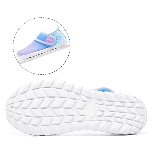 Toddler Water Shoes - Quick Dry Aqua Shoes for Kids - Mermaid
