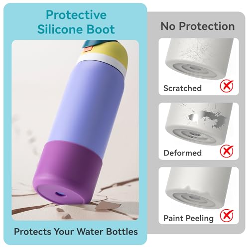 Silicone Boot for Owala 32oz FreeSip Water Bottle - Rose Gold