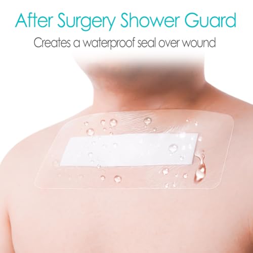 Hola Health Waterproof Shower Protector Bandage 4x6 Inch Pack of 14 for Thyroidectomy Recovery