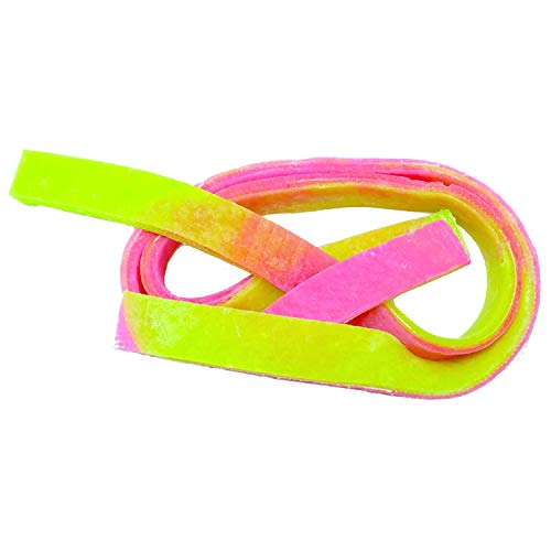 Saltwater Fishing Bait Strips - Shrimp Scented, 1/2" x 12" - Pink/Chartreuse