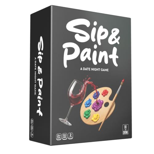Sip and Paint Couples Kit – Fun DIY Date Night Game