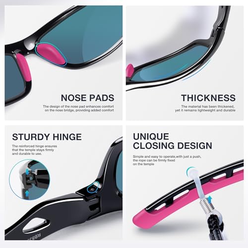 Polarized Sports Sunglasses UV400 for Outdoor Activities