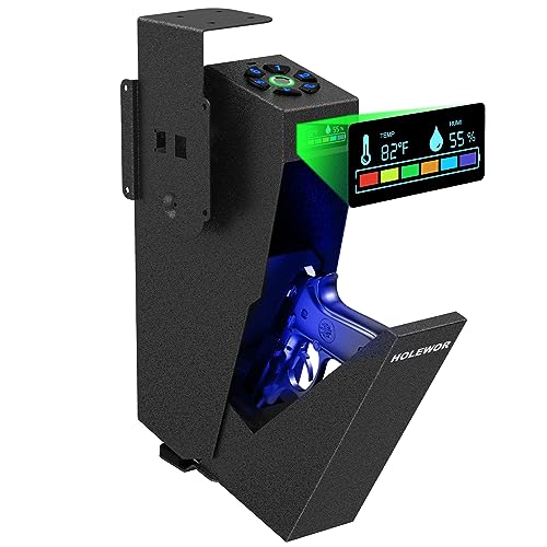 Biometric Gun Safe for Handgun - Quick Access Passcode & Fingerprint