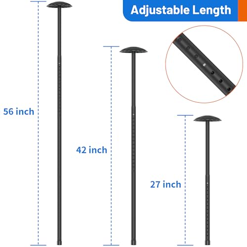 Adjustable Golf Travel Bag Support Pole - Heavy-Duty Alloy Steel, 27-56 Inch