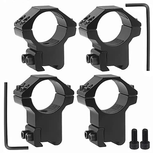 1 Inch Dovetail Scope Rings, 2 Pack Medium Profile for 11mm Rails