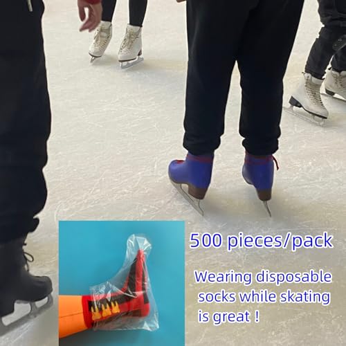 Disposable Sock Covers - 500 Transparent Sock Sleeves