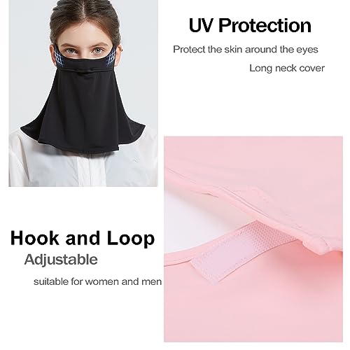 Beige WRELS UPF 50+ Unisex Breathable Sun UV Face Cover Gaiter for Outdoor Summer Activities