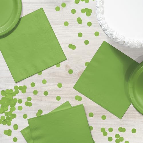 2-Ply Paper Lunch Napkins - Fresh Lime, 50 Count