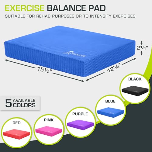 Non-Slip Exercise Balance Pad for Stability Training & Yoga