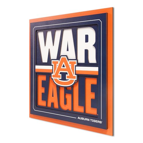 Auburn Tigers 3D Wall Art - Team Slogan Home Decor