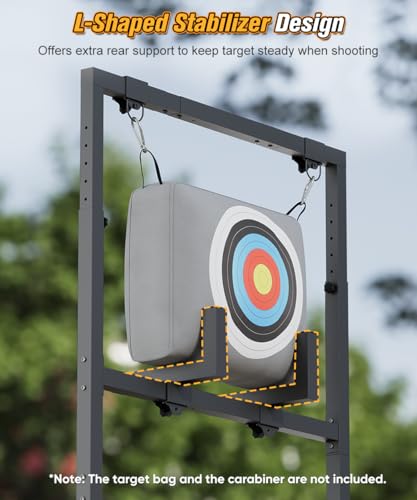 Ardier Black Adjustable Archery Target Stand for Foam and 3D Targets