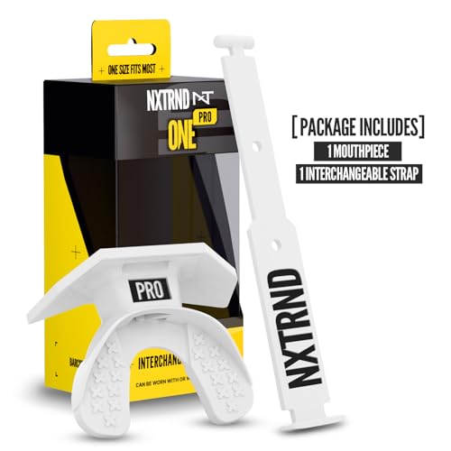 Football Mouth Guard with Interchangeable Strap - Comfortable Fit