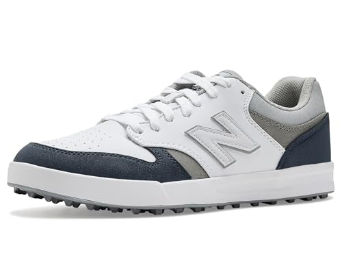 Men's Golf Spikeless Shoes - 10 Wide / White & Navy