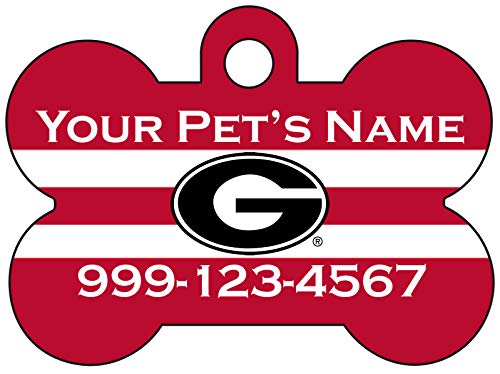 Personalized Georgia Bulldogs Pet ID Tag - Durable & Lightweight
