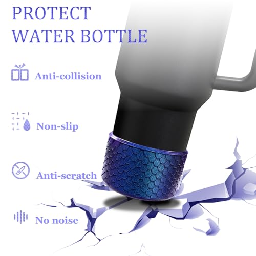 Silicone Bottom Protector Boot for Stanley Cup & Hydro Flask - Navy/Purple
