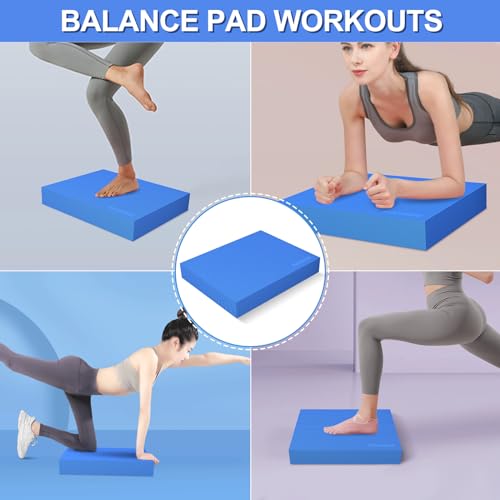 Extra Large Balance Pad - 19.8 x 15.7 x 2.4 Inch - Blue