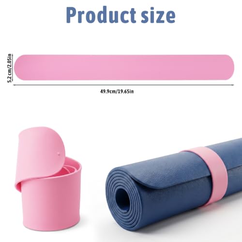Yoga Mat Strap - Heavy-Duty Silicone Wrap for Secure Storage
