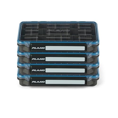 Plano Waterproof StowAway 3600 Tackle Box 4-Pack IPX7 Rustricor Lid Organizer