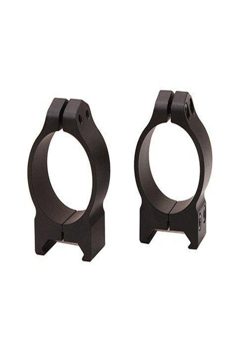 WARNE Scope Mounts Maxima, 30mm, PA, Optic Rings, Low, Matte Black