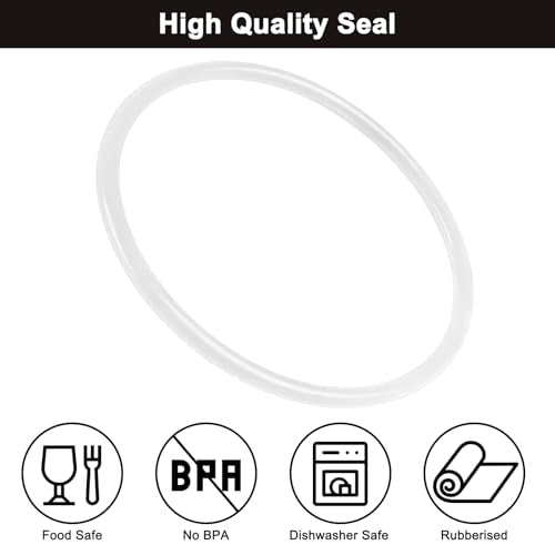 5 Pack Replacement Gasket Seals for 18oz Travel Mug - Leak-Proof