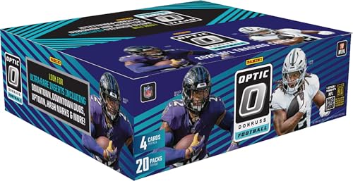 2025 Donruss Optic Football Trading Card Box - 80 Cards