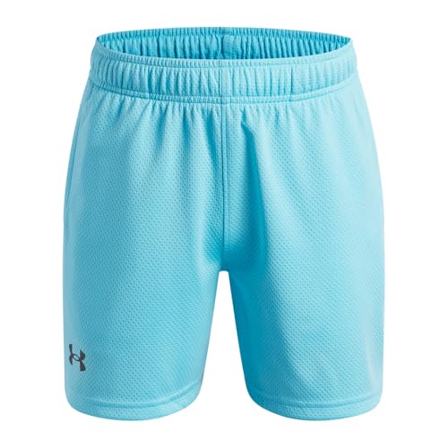 Under Armour Kids Tech Mesh Shorts - Big Kid Medium Fresco Blue/Black