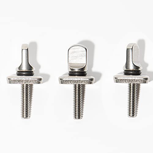 No Tool Stainless Steel Fin Screws for Longboard & SUP - 3 Pack