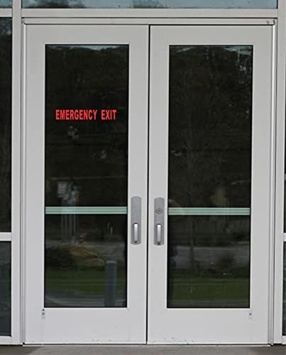 Emergency Exit Decal Sticker - 6.5" x 1" Outdoor Vinyl