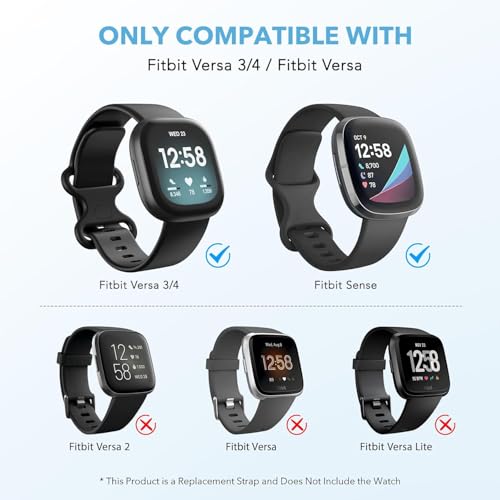 Two-Tone Floral Engraved Silicone Band for Fitbit Versa 3/4/Sense 2 - Black/Pink