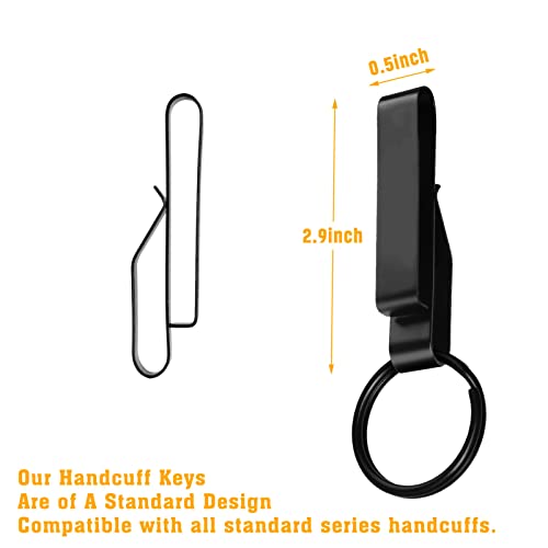 Tactical Duty Belt Key Holder with Detachable Ring for 2.25-Inch Belts