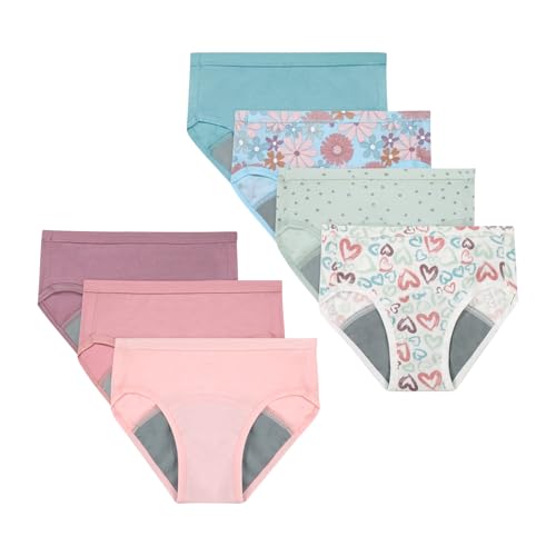 Potty Trainer Briefs for Toddler Girls - 6-Pack, 2-3T Mauve