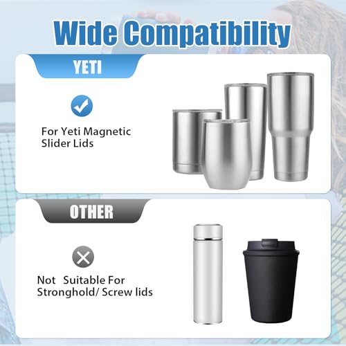 Magnetic Slider Replacement for Tumbler Lids - 5 Pack