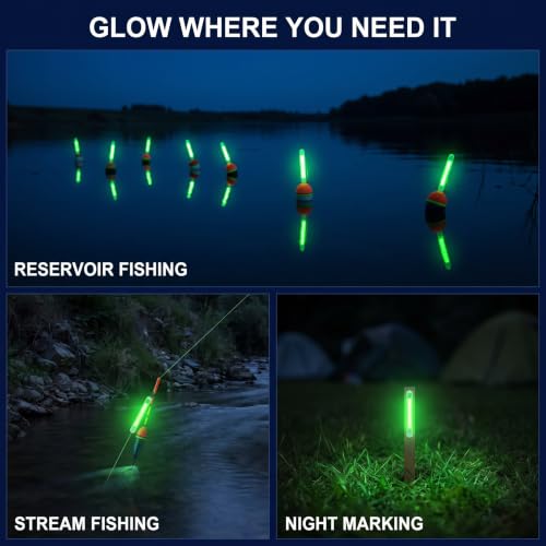 100 Pcs 3mm Fluorescent Fishing Float Light Sticks - Night Visibility