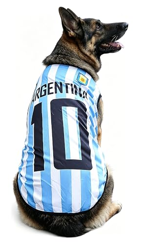 Soccer Jersey for Small Dogs - Blue, Size S (3-5 lbs)