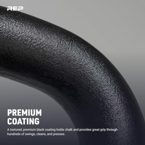 REP Fitness 10lb Cast Iron Single Kettlebell for Strength & Power Training