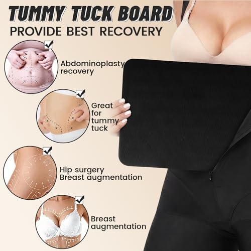 Black 5 Pack Lipo Foam Compression Boards with Massage Bubbles for Post-Op Recovery