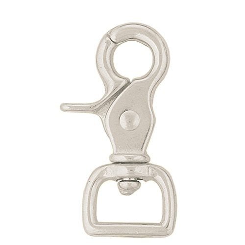 Square Scissor Snap - 3/4 inch Nickel Plated