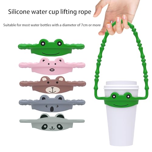 5-Piece Silicone Tumbler Accessory Set for 30oz & 40oz Cups - Pink-Pig