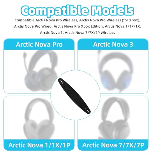 Gaming Headset Replacement Headband - Black for Arctis Nova