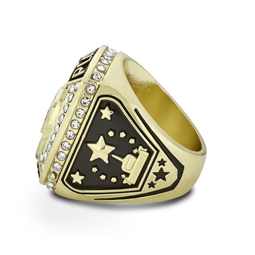 MVP Championship Trophy Ring Award with Display Chain & Stand