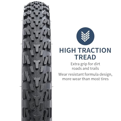 20x2.30 Bicycle Tires with Tubes - All-Terrain Folding Bike Tires 2 Pack