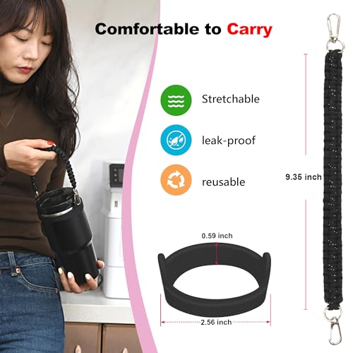 Wongeto Paracord Handle Strap for Stanley Cup - Heavy Duty Compatible