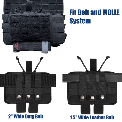 Dotacty Black Medical Pouch MOLLE EMT IFAK Tourniquet Holder—Tactical First Aid Utility