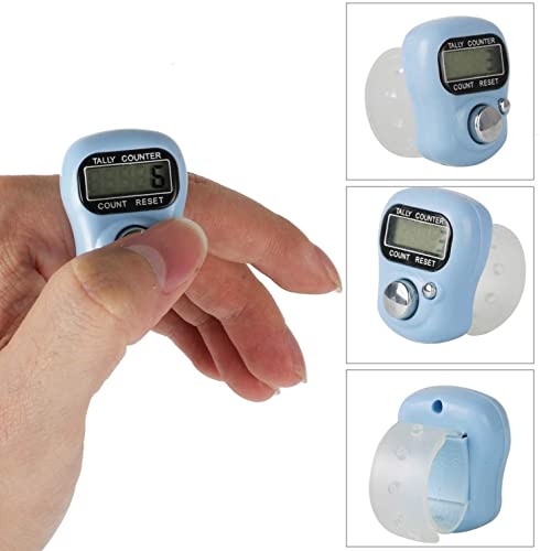 Electronic Finger Counter - Resettable Hand Tally Clicker, 7 Pack