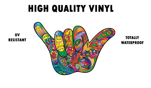 Hang Loose Shaka Sticker Decal - 5.5 x 3.6 Inches