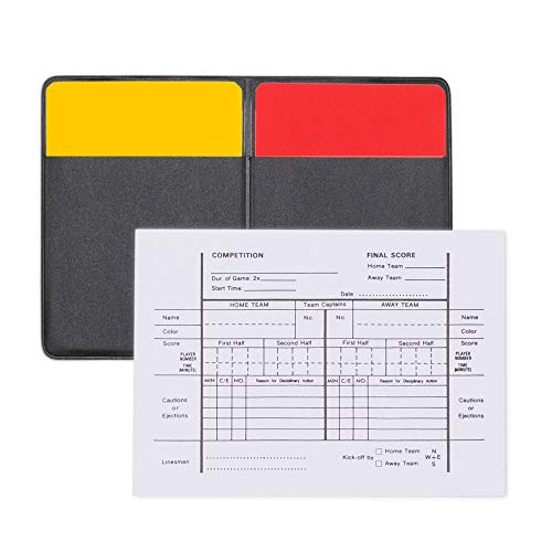 Referee Wallet with Cards and Pad - Black Vinyl Case