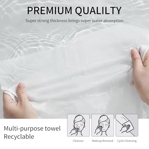 28 Count Compressed Towels - Reusable Portable Washcloths for Travel