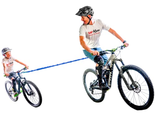 TowWhee Winter/All-Season Bike Tow Strap Ez Tab Blue – 54in to 144in Tow Rope